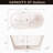 67.01'' x 31.11'' Freestanding Soaking Acrylic Bathtub