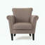 Fauteuil club - garniture cloutée et accoudoirs roulés-1074189604