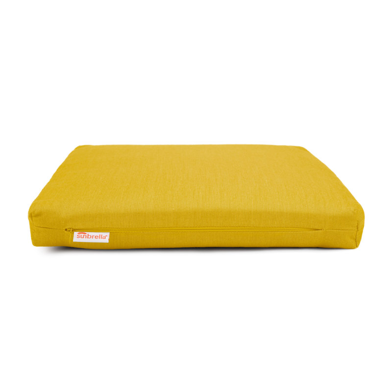 Austin Horn Classics Sunbrella Chair Seat Cushion, Spectrum Daffodil Sunbrella® Plainweave
