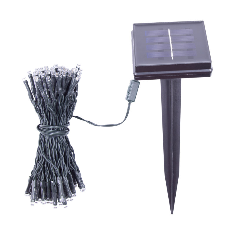 1090cm Solar Powered 100 - Bulb Mini String Light (End to End Connectable), Warm White