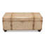 Banc de rangement rembourré en cuir Moralez