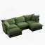 Canapé modulaire luxueux à assise profonde modulaire pour le salon, rehaussant le confort et le style