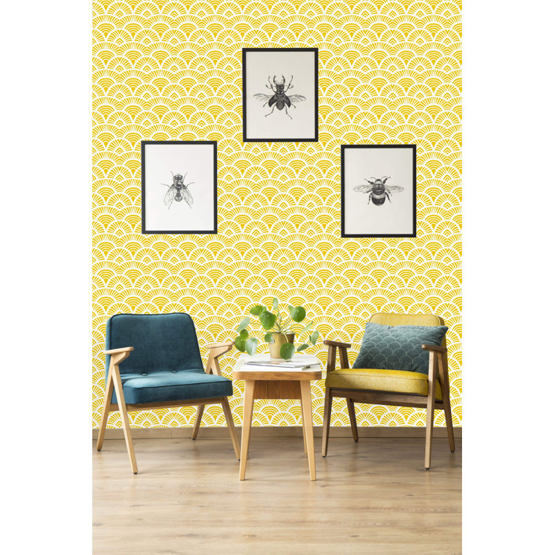 Rouleau de papier peint adhésif Hetrick, L 10,42 pi x l 25 po