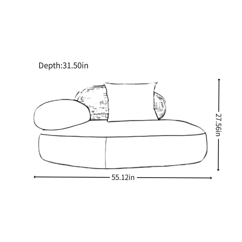 Modern Minimalist Living Room Sofa
