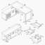 Bureau d'ordinateur en L