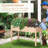 48"X22"X30" Elevated Wooden Garden Box With Legs, Self-Draining For Veggies, Herbs, Flowers, Backyard, Patio, Balcony, Natural Style Legged Raised Planter Box, 48"X22"X30", Look