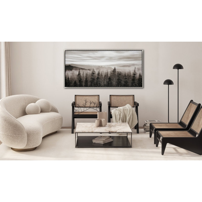 Foggy Mountain Pines Canvas Wall Art
