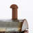 Antique galvanized 14.2in metal tractor