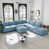 Chenille bleu antique sélectionné