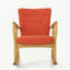 Chaise berçante en bois massif