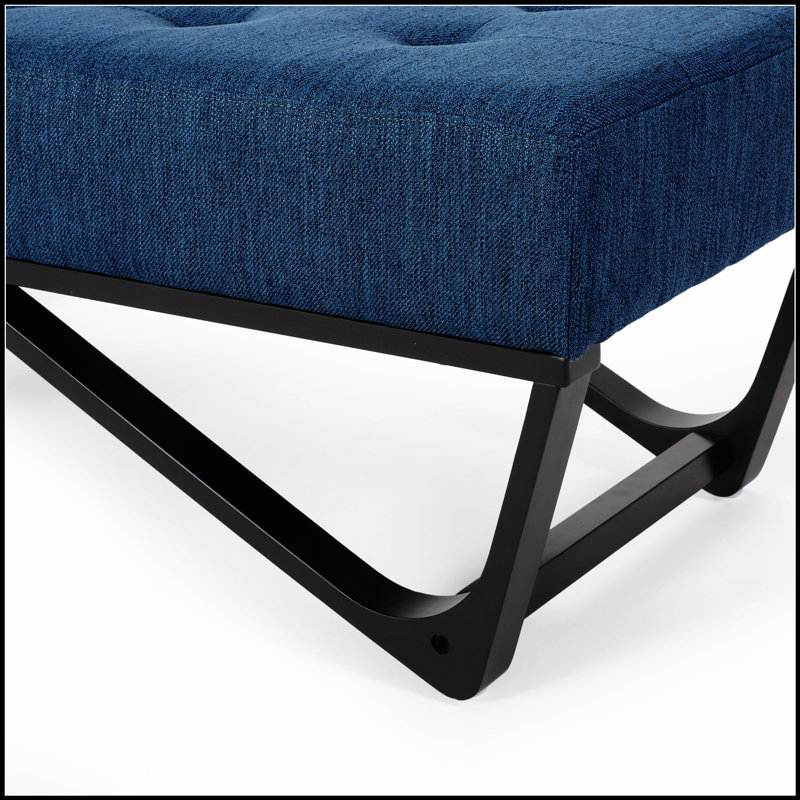 Repose-pieds bleu marine Banc de conception simple, confortable et durable, multifonctionnel
