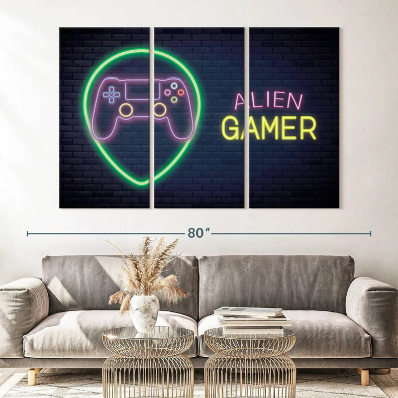  «Alien Gamer, H 42 po x l 65 po