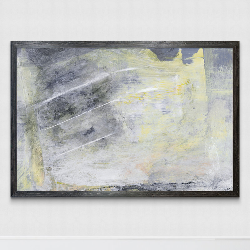 « hushed ii » par paul cezanne-cadre photo, reproduction d’art, H 22 po x l 30 po x p 2 po, Toile encadrée, ébène