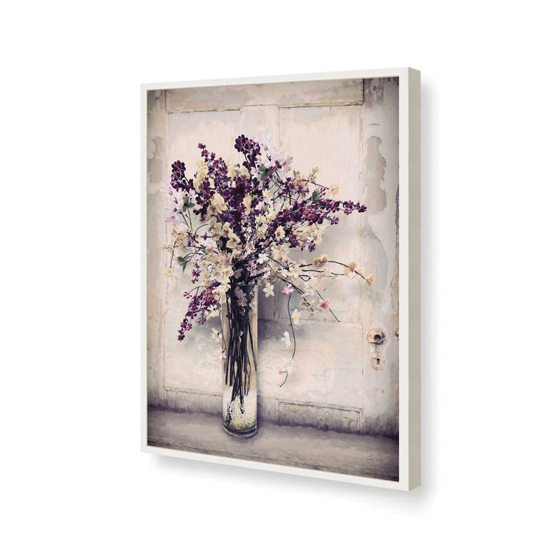«Country Spring Blossoms» par Lori Deiter, reproduction d'art, L 24 po x H 32 po, Impression encadrée, Blanc