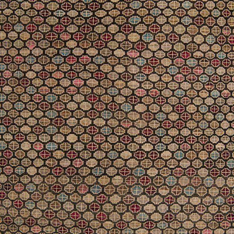 Geometric Indoor Rug, Square 3'