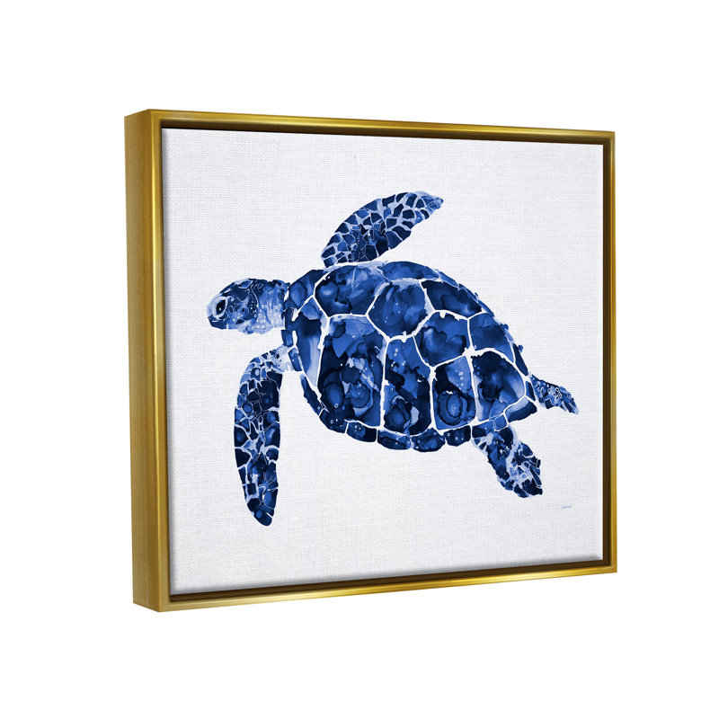 «Blue Speckled Sea Turtle», reproduction d'art sur toile par Patti Mann, H 31 po x l 25 po x P 1,7 po