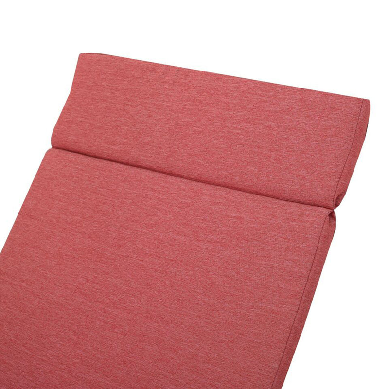 Outdoor Patio Chaise Lounge, Red