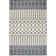 Tapis imitation cachemire à rayures géométriques