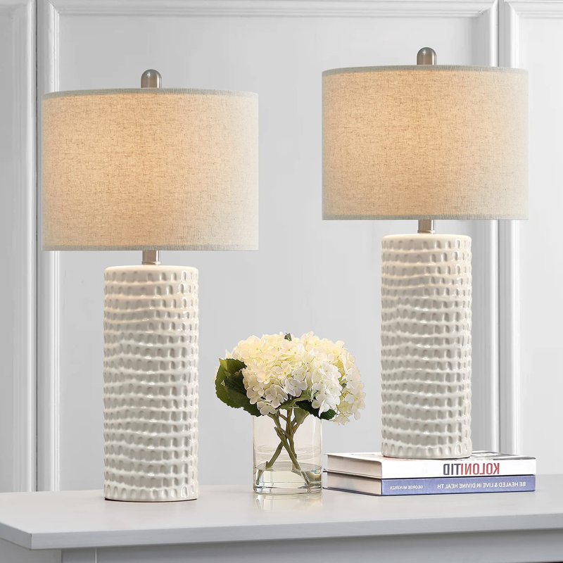 Ensemble de lampes de table en céramique H 24 po Anazagene (ensemble de 2)