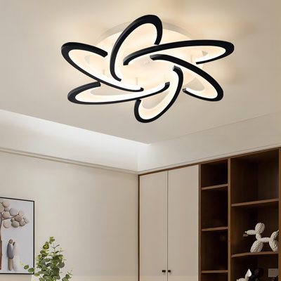 Modern 6 - Light 25.2" Acrylic LED Flush Mount