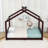 Montessori House Floor Bed with Center Support Legs, Low‑Profile Safe Design-911721256-911721257