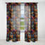Motif bohème plume Enigma - Rideau bohème abstrait - Velours obscurcissant - 1 panneau-107575212