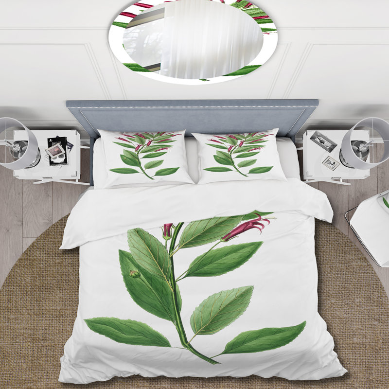 Vintage American Flora V - Ensemble de housse de couette traditionnel - Microfibre de polyester