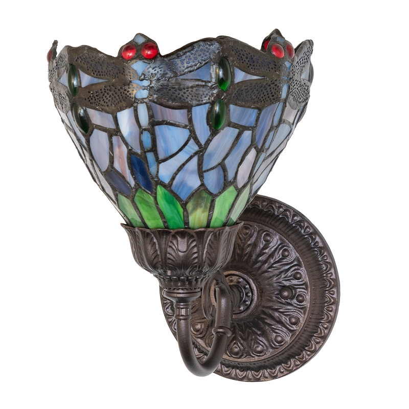 1 - Light Armed Sconce, Blue/Purple/Green/Red/White
