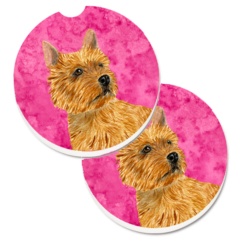 Sous-verre barbu collie voiture, Norwich Terrier