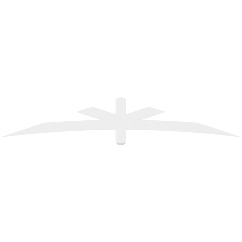Support de pignon Alberta Alberta, H 16 po x l 96 po (pas: 4/12), P 2 po x F 4 po, PVC