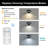 6-Pack Mini Round Rechargeable Accent Light – 0.6W, Remote Dimming, Timer (Matte Black)