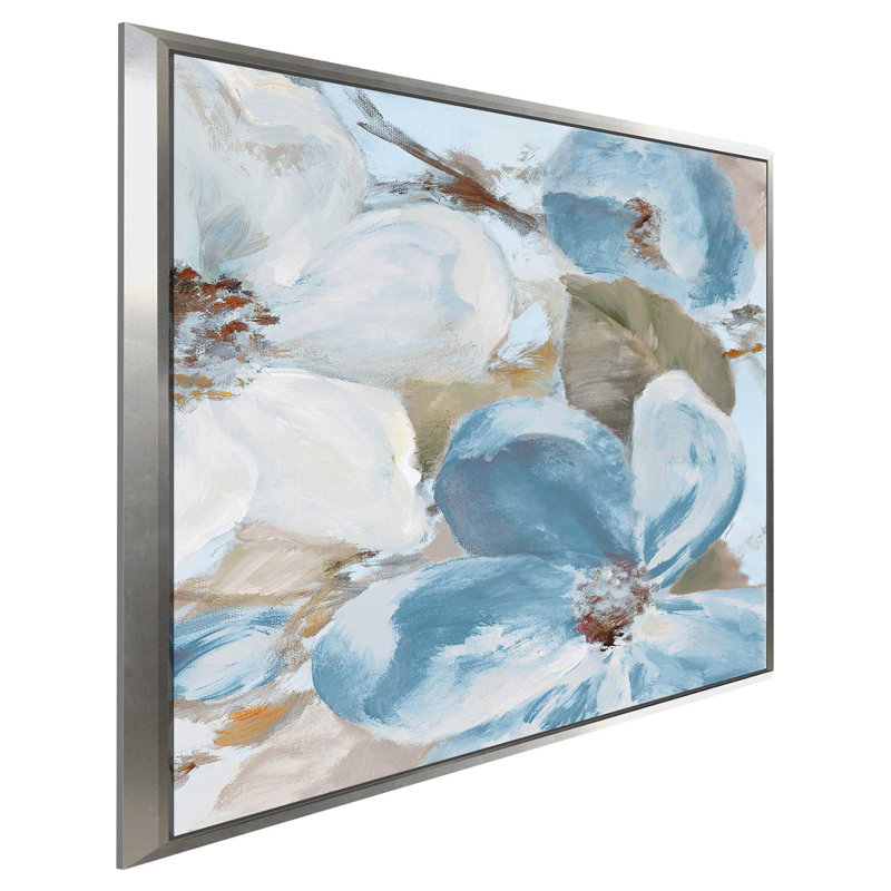 «Neutral Silamment Bloom I», reproduction de peinture à l'huile sur toile, H 31,5 po x l 31,5 po x P 2 po