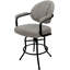 Tabouret de comptoir pivotant rembourré avec structure en métal Pompton-1523330103-1523330096