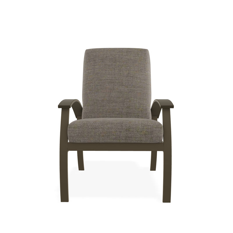 Belle Isle Cushion Deep Seating Arm Chair, Beachwood, Grasscloth Buff