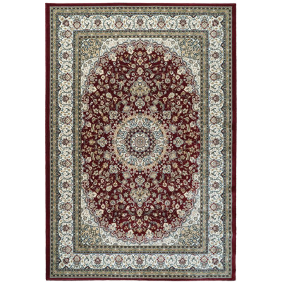 Tapis oriental rouge / ivoire Attell