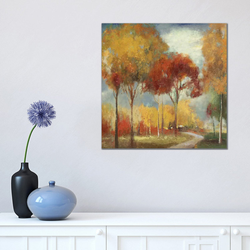 Odyssey 1 Piece Painting on Canvas, 45.72 cm H x 45.72 cm W x 1.91 cm D, Wrapped Canvas