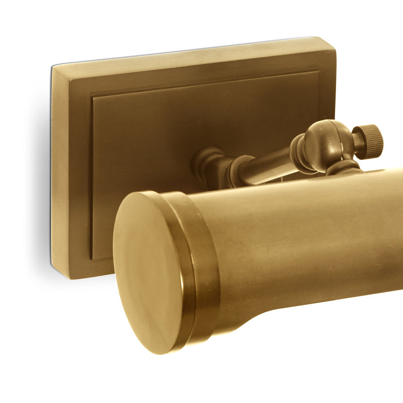 Tate Dimmable Wall Mounted Picture Light, Natural Brass