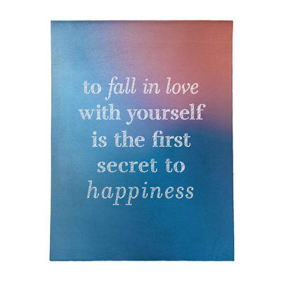 Quotes Chenille Indoor Rug