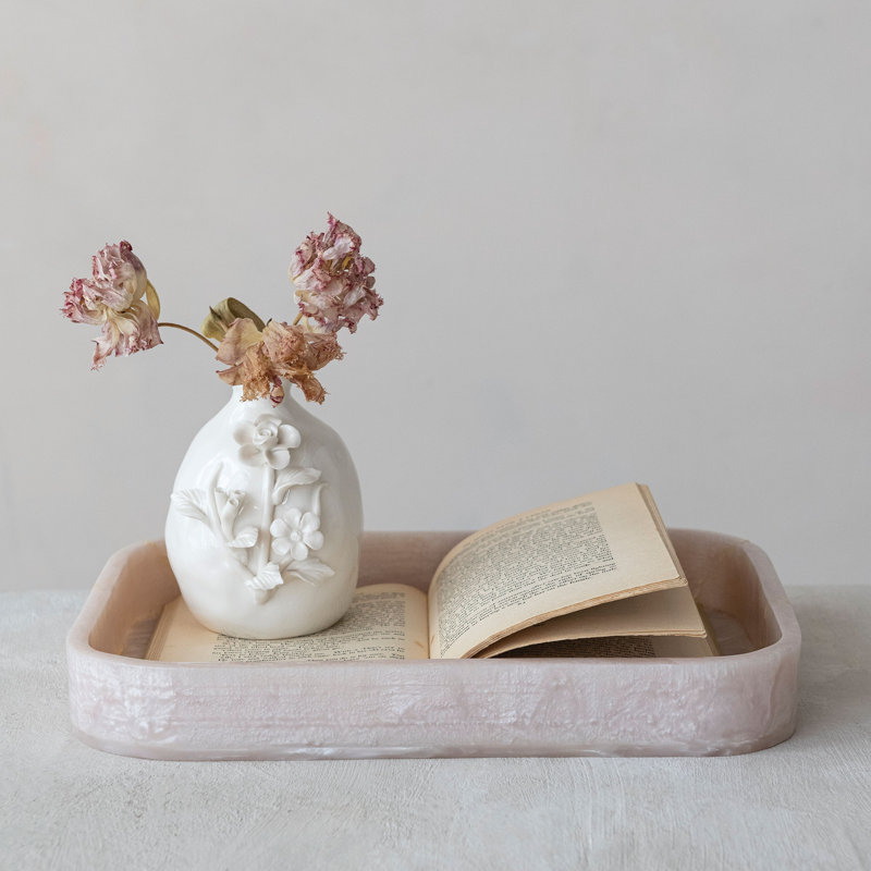 Vase en grès avec fleurs