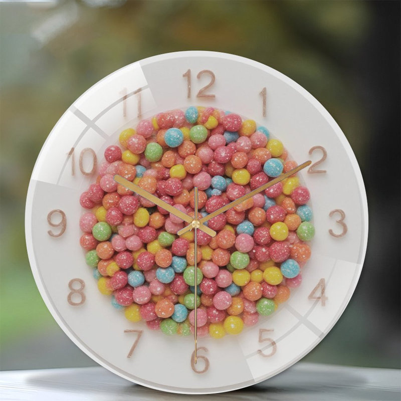 Horloge murale en verre 12 po