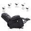 96cm Wide Velvet Lift Assist Standard Recliner with Massager-75105601