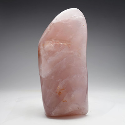 Large Brazilian Rose Quartz Freeform Sculpture | 17 lb Natural Decor