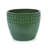 Set Of 3 Ceramic Flowerpot, Modern Planter For Patio, Garden, Windowsill - Antique Green-210099541