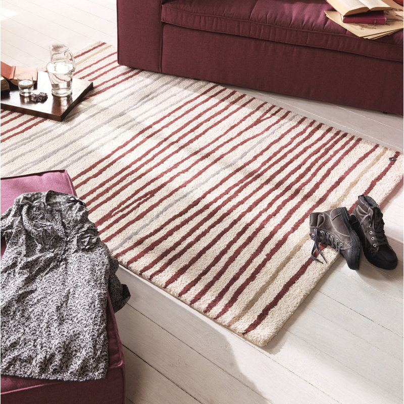 Home Striped Wool Area Rug, 160 x 230cm
