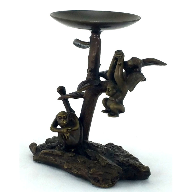 4'' H Brass Tabletop Tealight Holder