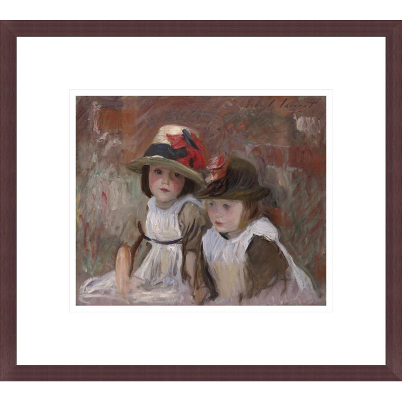 «Village Children» par John Singer Sargent, impression giclée sur cadre, H 13,75 po x l 15,3 po