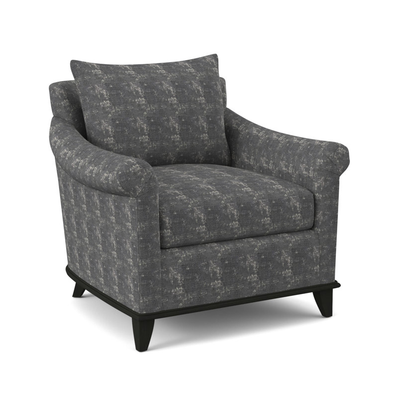 Drake Armchair, Elise Flax, Espresso