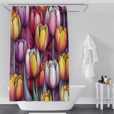 Rideau de douche Floral