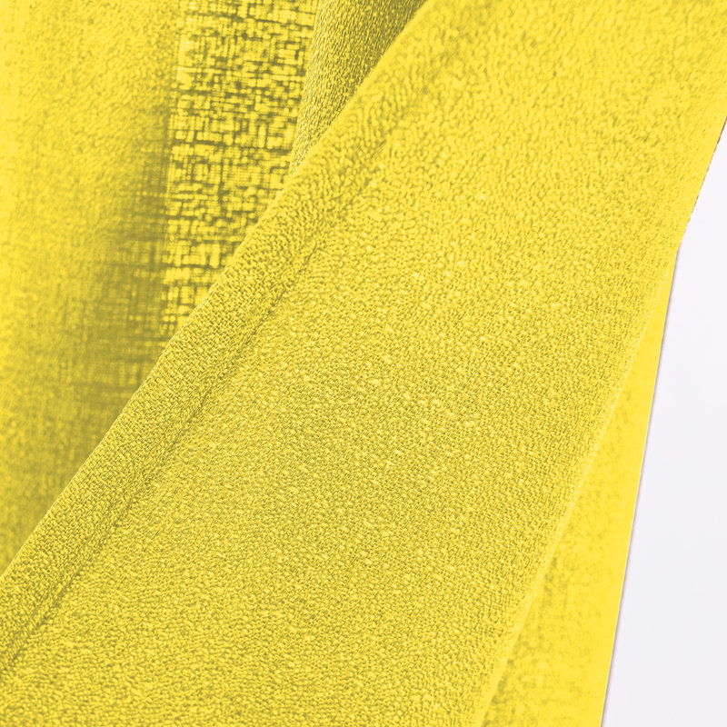 Cole Textured Semi Sheer Window Curtain Panel, Yellow, 54" W x 90" L