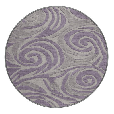 Tapis abstrait gris lavable à la machine